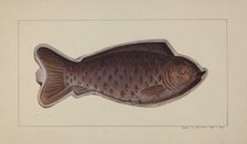 Fish Mold, c. 1938. Creator: Amos C. Brinton