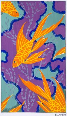 Fish motif, late 1920s. Creator: EA Seguy