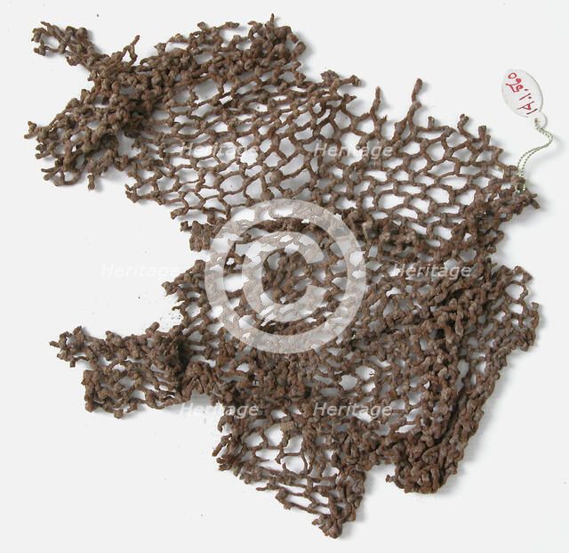 Fish Net Fragment, Coptic, 580-640. Creator: Unknown.