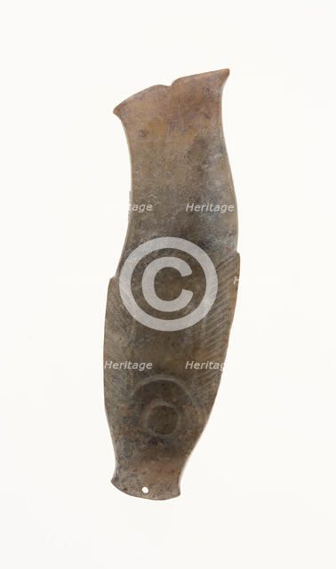 Fish Pendant, Shang or Western Zhou period, 13th/10th century B.C. Creator: Unknown.