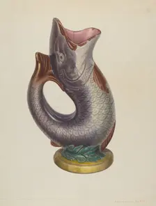 Fish Pitcher, c. 1938. Creator: Edward L Loper