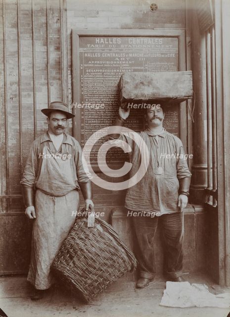 Fish Porters, late 1890s. Creator: Paul Géniaux (French, 1873-1929).