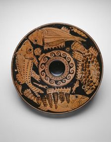 Fish Plate, 400-370 BCE. Creator: Unknown