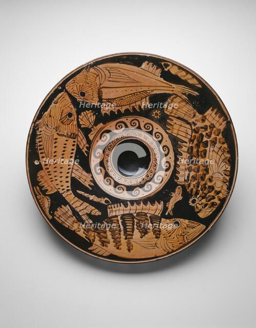 Fish Plate, 400-370 BCE. Creator: Unknown.