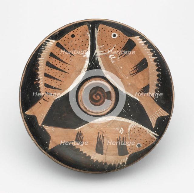 Fish Plate, 350-325 BCE. Creator: Heligoland Painter.