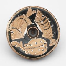 Fish Plate, 350-330 BCE. Creator: Dotted Stripe Group