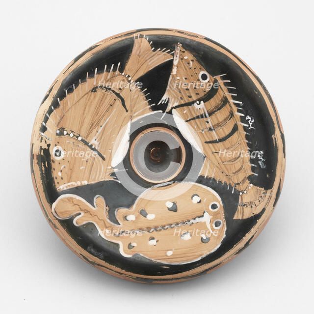 Fish Plate, 350-330 BCE. Creator: Dotted Stripe Group.