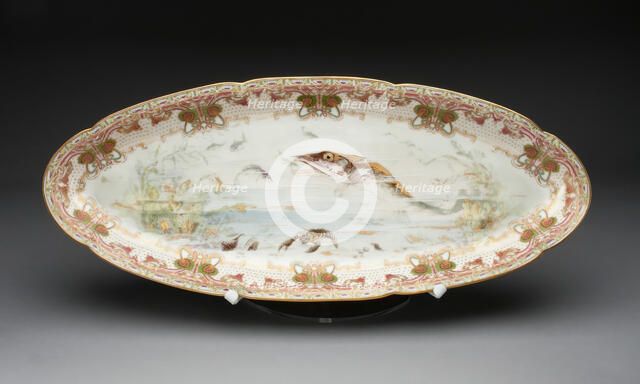 Fish Platter, France, c. 1900. Creator: Théodore Haviland.