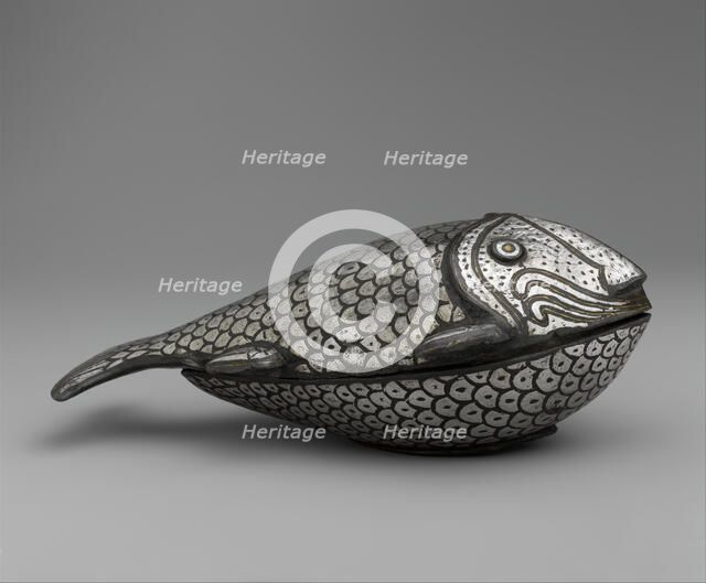 Fish-Shaped Box, India, 19th century. Creator: Unknown.