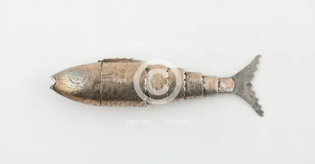 Fish-Shaped Vinaigrette, Birmingham, 1817/18. Creator: Joseph Willmore.
