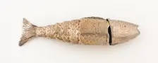 Fish-Shaped Vinaigrette, Birmingham, c. 1818. Creator: Possibly Joseph Willmore