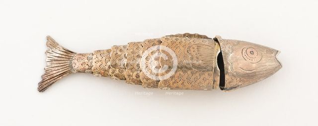 Fish-Shaped Vinaigrette, Birmingham, c. 1818. Creator: Possibly Joseph Willmore.