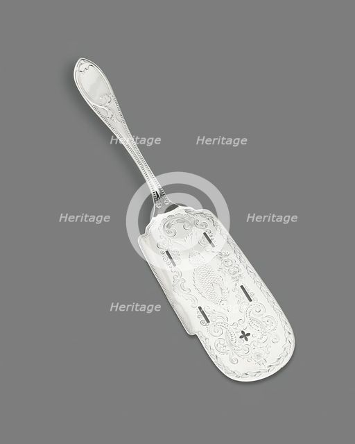 Fish Slice, c. 1830/60. Creator: Newell Harding & Co.
