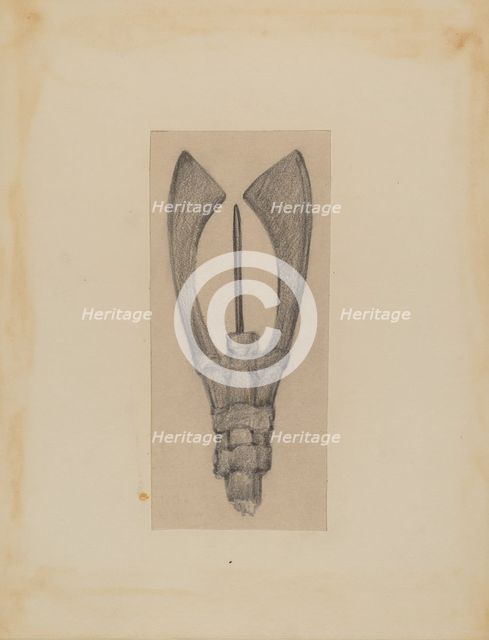 Fish Spear, 1935/1942. Creator: George B. Wally.