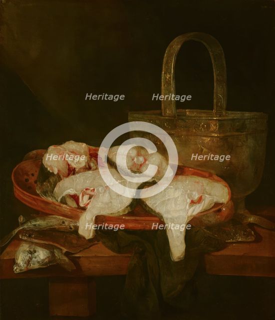 Fish Still Life, c1640-1690 Creator: Abraham van Beyeren.