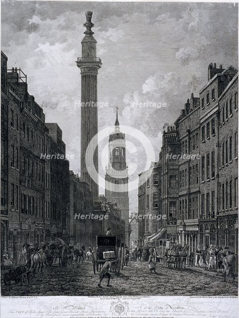 Fish Street Hill, London, 1795. Artist: Thomas Morris