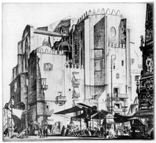 Fishmarket, Naples 1929. Artist: G Wedgwood