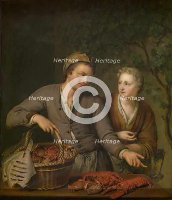 Fishmonger, 1717. Creator: Willem van Mieris.