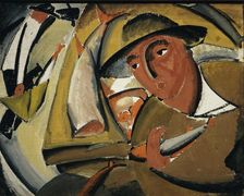 Fishmonger, 1911. Creator: Tatlin, Vladimir Evgraphovich (1885-1953)