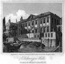 Fishmongers Hall, City of London, 1817.Artist: J Greig