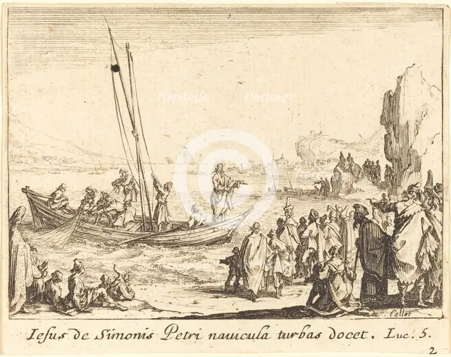 Fisher of Men, 1635. Creator: Jacques Callot.