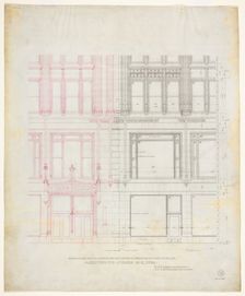 Fisher Building Addition, Chicago, Illinois, Elevation, 1890. Creator: Peter Joseph Weber
