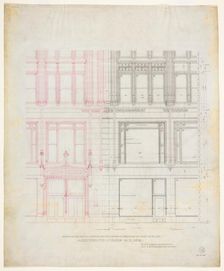 Fisher Building Addition, Chicago, Illinois, Elevation, 1890. Creator: Peter Joseph Weber