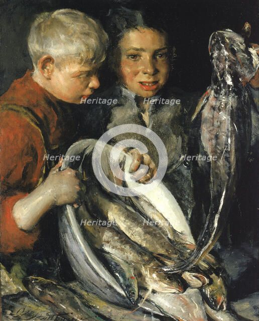 Fisher Children, ca. 1902. Creator: Charles Webster Hawthorne.