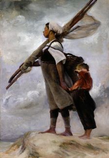 Fisher Girl of Picardy, 1889. Creator: Elizabeth Nourse