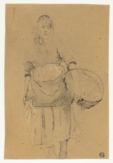 Fisher Girl with Basket, n.d. Creator: Michel-Francois Dandre-Bardon
