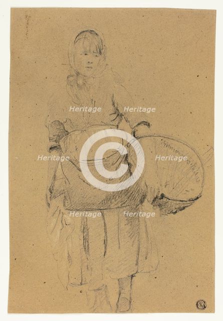 Fisher Girl with Basket, n.d. Creator: Michel-Francois Dandre-Bardon.