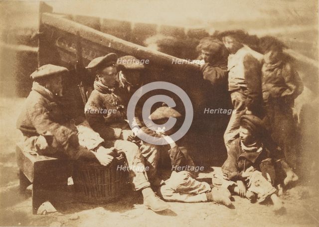 Fisher Laddies, Newhaven, 1843-1847. Creator: Hill & Adamson.