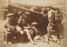 Fisher Laddies, Newhaven, 1843-1847. Creator: Hill & Adamson