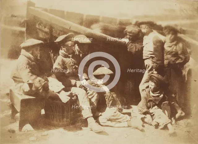 Fisher Laddies, Newhaven, 1843-1848. Creator: Hill & Adamson.