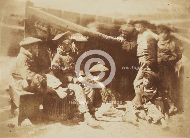 Fisher Laddies, Newhaven, 1843-1848. Creator: Hill & Adamson.