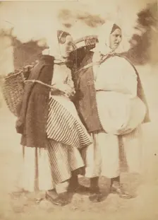 Fisher Lassies, 1843-1848. Creator: Hill & Adamson
