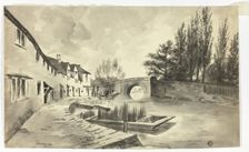 Fisher Row and the Bridge over the River on the New Road, n.d. Creator: Unknown
