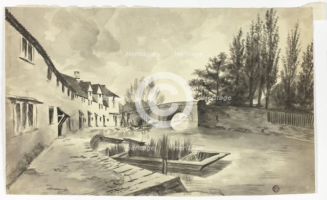 Fisher Row and the Bridge over the River on the New Road, n.d. Creator: Unknown.