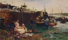 Fisherfolk at St. Ives 1893. Artist: John Robertson Reid