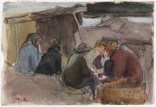 Fisherfolk by the Sea, 1900-1925. Creator: Magnus Enckell