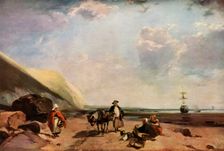 Fisherfolk on the Coast of Normandy, France c1824, (1934). Creator: Richard Parkes Bonington