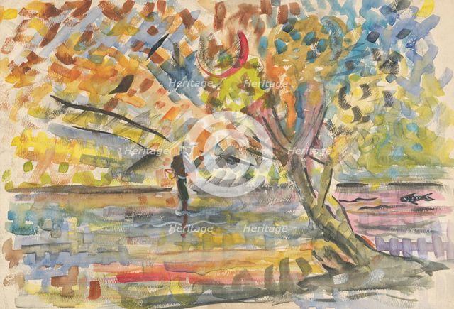 Fisherman, 1935-1944. Creator: Arnold Peter Weisz-Kubincan.