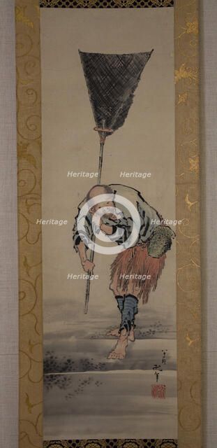 Fisherman, 19th century. Creator: Hokusai.