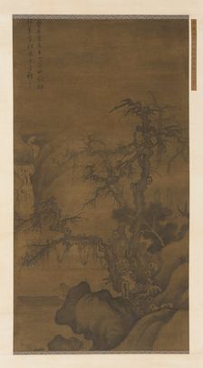 Fisherman Boating under Winter Trees, Ming dynasty, (15th century?). Creator: Unknown