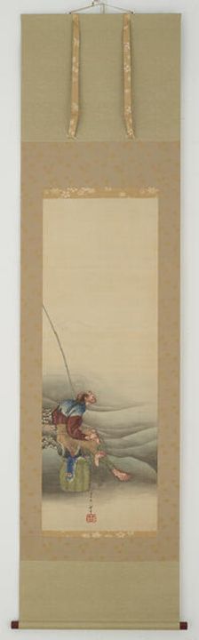 Fisherman, Edo period, 1849. Creator: Hokusai