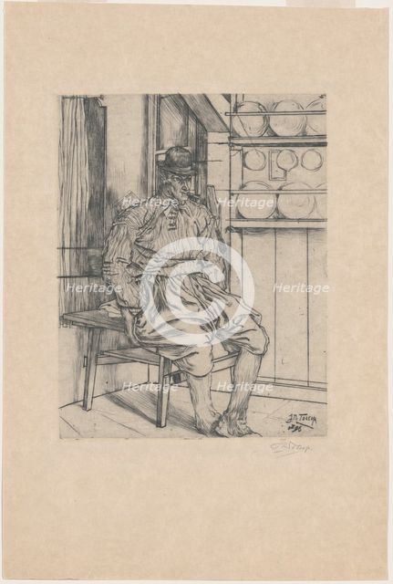 Fisherman from Marken, 1896. Creator: Jan Toorop.