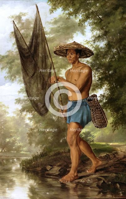 Fisherman from Satag, 1875. Creator: Félix Resurrección Hidalgo.