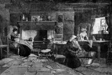 Fisherman's cottage in the Isle of Man, 1881. Creator: Unknown