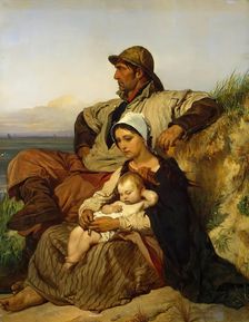 Fisherman's Family, 1848. Creator: Louis Gallait