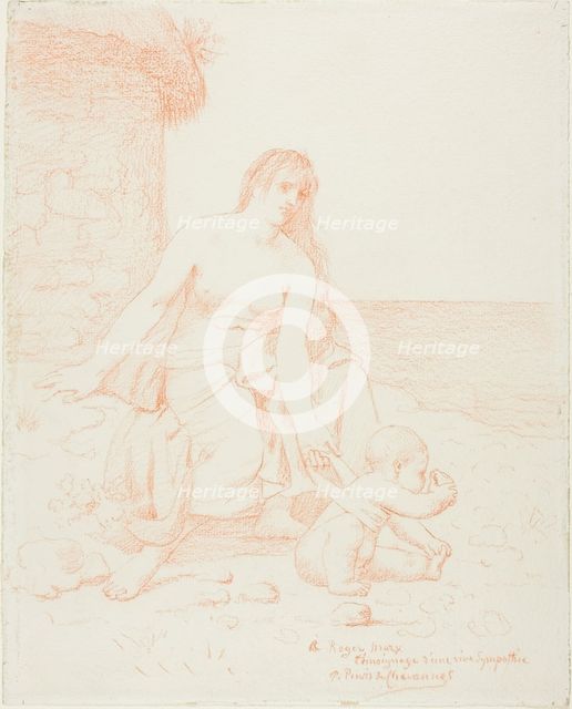 Fisherman's Family, c. 1883. Creator: Pierre Puvis de Chavannes.